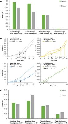 Deformation and collapse of rock slopes considering weak plane orientation